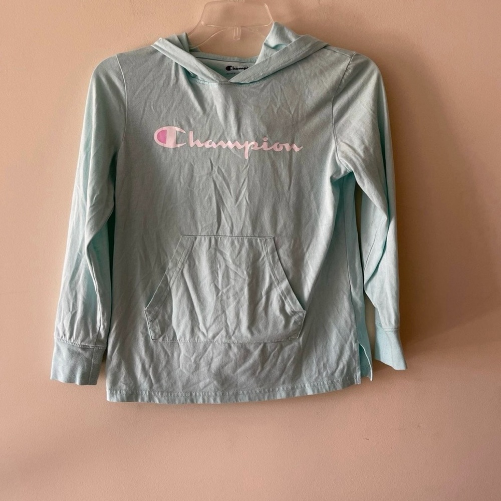 Soft and Stylish Champion Kids Sky Blue Hoodie